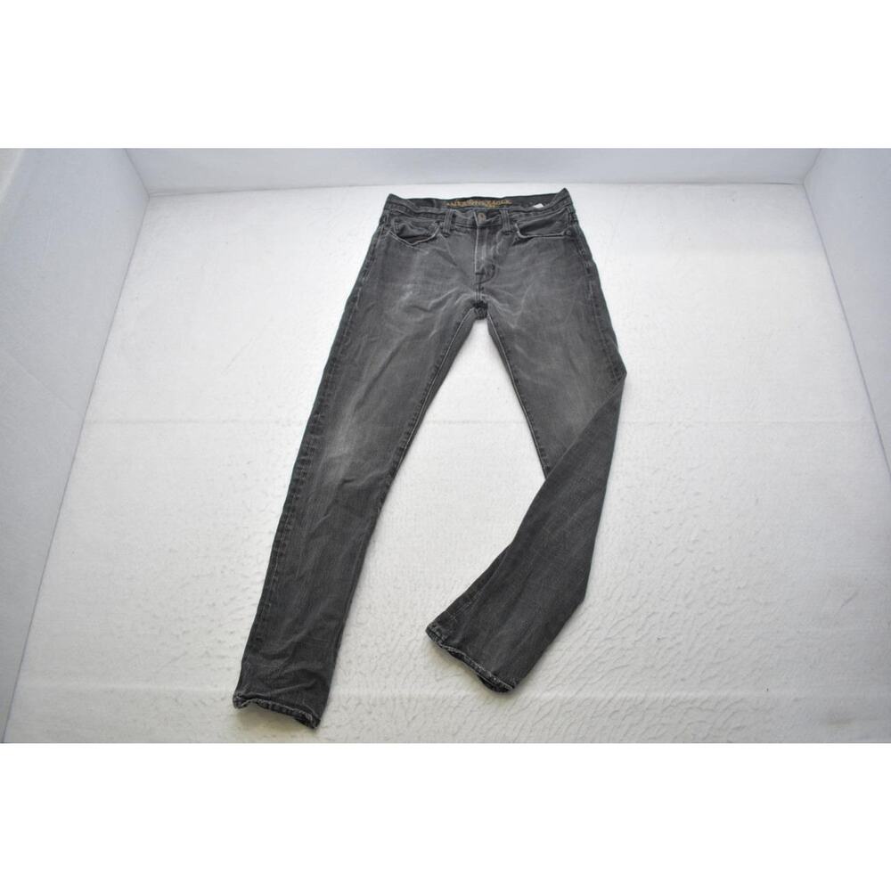 American Eagle Slim Straight‎ Denim Jeans Gray Wash Mens Size 29 x 32